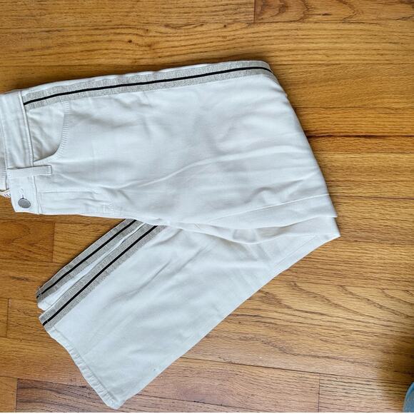 L'AGENCE Size 24 (US Size 0) Skinny Jeans - White with Metallic Side Stripe - Picture 7 of 10